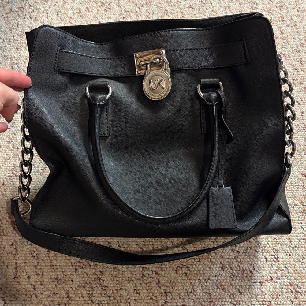 Michael Kors Black Chain Strap Shoulder Bag